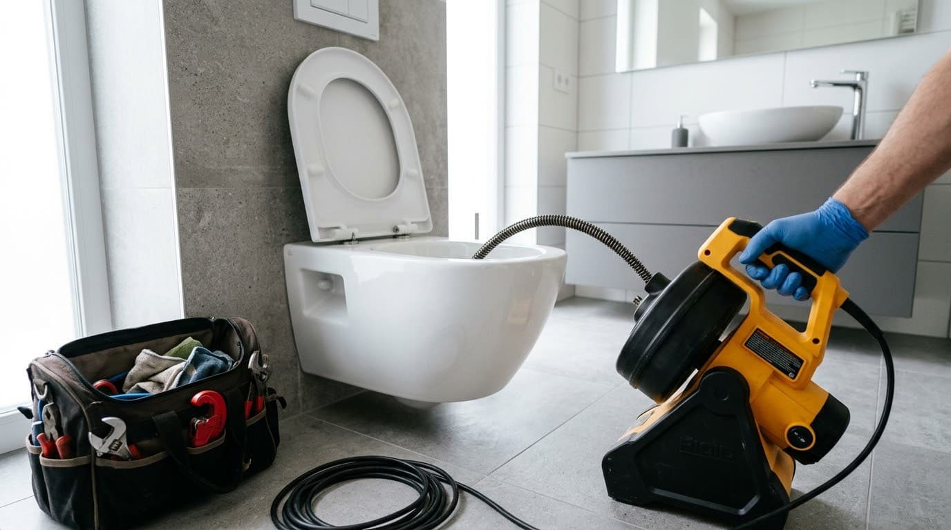 WC dugulás elhárítása gépi spirállal